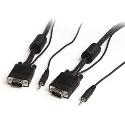 StarTech 25 ft Coax High Resolution Monitor VGA Cable with Audio HD15 M/M