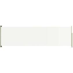 vidaXL Patio Retractable Side Awning Cream Cream