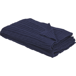 Beliani Blanket 110 ANAMUR Filz Blau