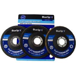 Blue Spot Tools Sanding Flap Disc Set 3 Piece 115mm (4.1/2in)