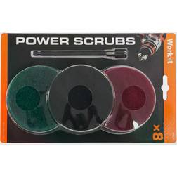 Work it Sliprondeller för Borrmaskin Power Scrubs Ø100 mm 8pcs