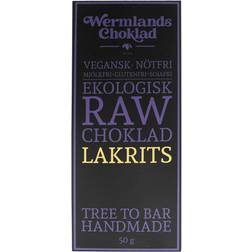 Wermlands Choklad Wermlands Choklad Raw & Ekologisk Tree To Bar Choklad Lakrits 50g