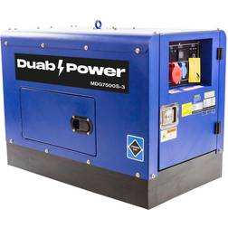 DUAB-POWER Generator MDG7500S-3 3-faset Diesel Støjsvag