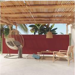 vidaXL Tenda Laterale Retrattile Per Patio 160x500 cm Rossa