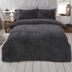 Brentfords Teddy Housse de couette Gris, Rose, Blanc (230x220cm)