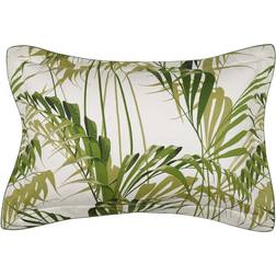 Sanderson Palm Oxford Pillowcase, Botanical Pillow Case White, Green