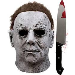 Michael Myers Scary Mask With Classic Knife