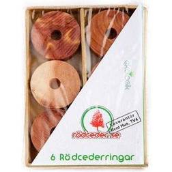 Swedish Red Cedar Handgjorda Rödcederringar 6-pack