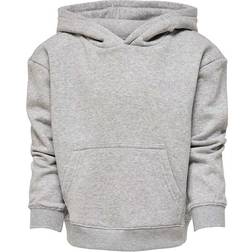 Only Solid Color Hoodie - Light Grey Melange (15247208)