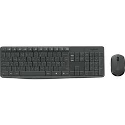 Logitech MK235 Teclado RF Inalámbrico AZERTY Belga Gris