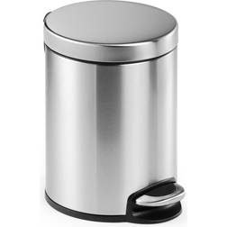 Durable Round Stainless Steel Pedal Bin 5 5L