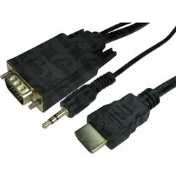 Cables Direct 1m HDMI to VGA with Audio