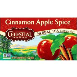 Celestial Seasonings Herbal Tea Cinnamon Apple Spice Caffeine Free 20