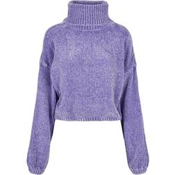 Urban Classics Sweatshirt col roulé femme - Bleu