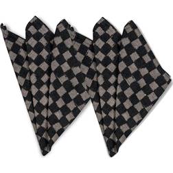 Byon Checki fabric napkin 2-pack Stoffserviette Schwarz (45x)