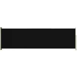 vidaXL sammenrullelig sidemarkise terrassen 180x600 sort - Sort