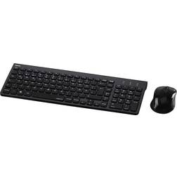 Hama Trento Funk Tastatur Maus Set QWERTZ Schwarz
