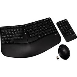 V7 CKW400ES Ensemble De Clavier Sans Fil 2.4 GHz Espagnol