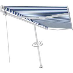 Be Basic Tenda Retrattile Automatica 500x300 cm Blu Bianca