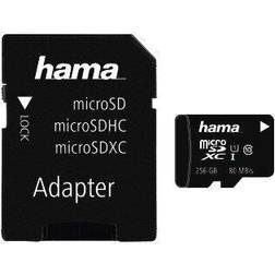 Hama 00124173 256 GB UHS-I Class1 C10 MicroSDXC 256 GB UHS-I Class1 C10 With Adapter 533X/ 80 MB/S