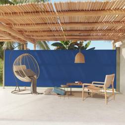 vidaXL Tenda Da Sole Laterale Retrattile Per Patio 180x600 cm Blu