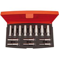 Bahco toppesæt 3/8" lang Topnøgle