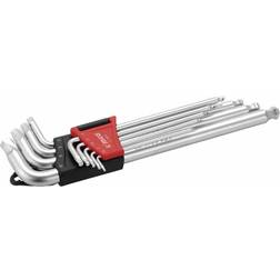 Cimco 110606, L-formet unbrakonøglesæt, Metric, stk, 1.5,2,2.5,3,4,5,6,8,10 Sekskantskruetrækker