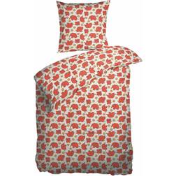 Night & Day Retro Bedding with Orange Elephants 100x140cm