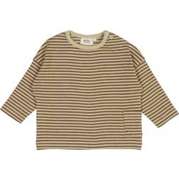 Wheat Mulch Stripe Addison Blouse yr yr