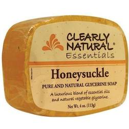 Clearly Natural Glycerine Bar Soap Honeysuckle 4 oz Bars 4