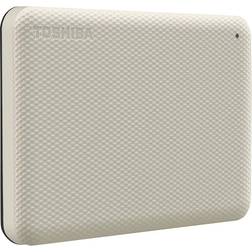 Toshiba Canvio Advance Portable External Hard Drive, 1TB, White