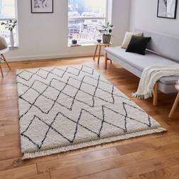 Think Rugs Boho 8280 White, Black 120x170cm