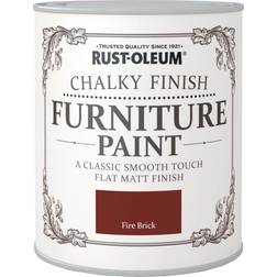 Rust-Oleum Chalky Furniture Paint - Fire Brick Wood Paint 0.75L