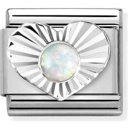 Nomination Classic Silvershine Opal 330508/26