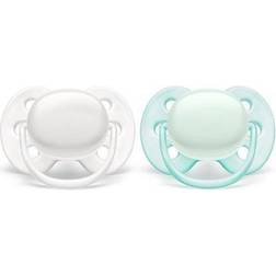 Philips Avent 0-6M 2-Pack Ultra Air Pacifiers In White/green green 0-6 Months