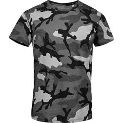 Sol's Herren Camo T-Shirt - Blau