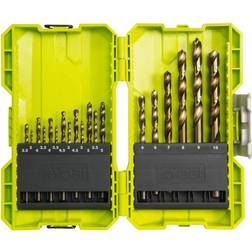 Ryobi Borrset HSS Titan RAK19HSS2, 18 delar