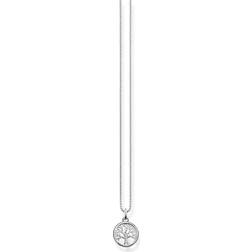 Thomas Sabo Tree Of Life Necklace - Silver/Transparent