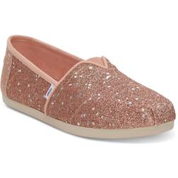 Toms Alpargata Frauen Kosmisch Glitzer Drucken Schlupf Auf Turnschuhe Rose Gold