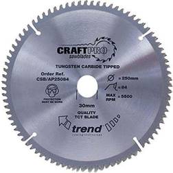 Trend CSB/AP21664 CraftPro Saw Blade Aluminium Plastic 216mm x 64 Teeth x 30mm