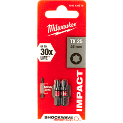 Milwaukee Bits shockwave TX25X25MM 2P (4932430879)