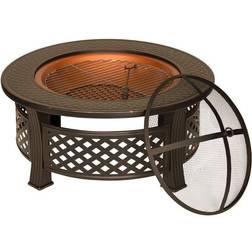 Kingfisher 80cm Tall Outdoor Garden Patio Log Burner Pit BBQ