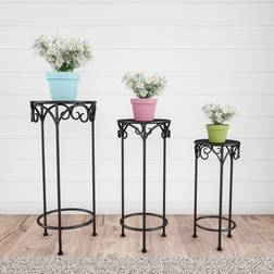 Pure Garden Nesting Round Plant Stands