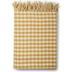 Compliments Gingham Throw Tæppe Grå, Hvid, Gul (200x140cm)