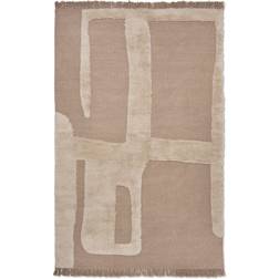 ferm LIVING Alley Uldtæppe Naturfarvet, Beige