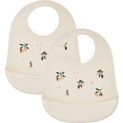 Liewood Tilda Silikon Haklapp 2-pack Peach/Sea Shell Mix