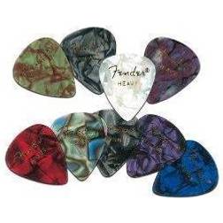 Fender 351 Premium Celloid Picks 12stk HEAVY Grøn MOTO