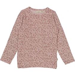 Wheat long-sleeved T-Shirt, Powder Flowers