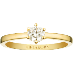 Sif Jakobs Ellera Uno Grande Ring - Gold/Transparent