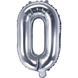 PartyDeco Letter Balloons O 40cm Silver